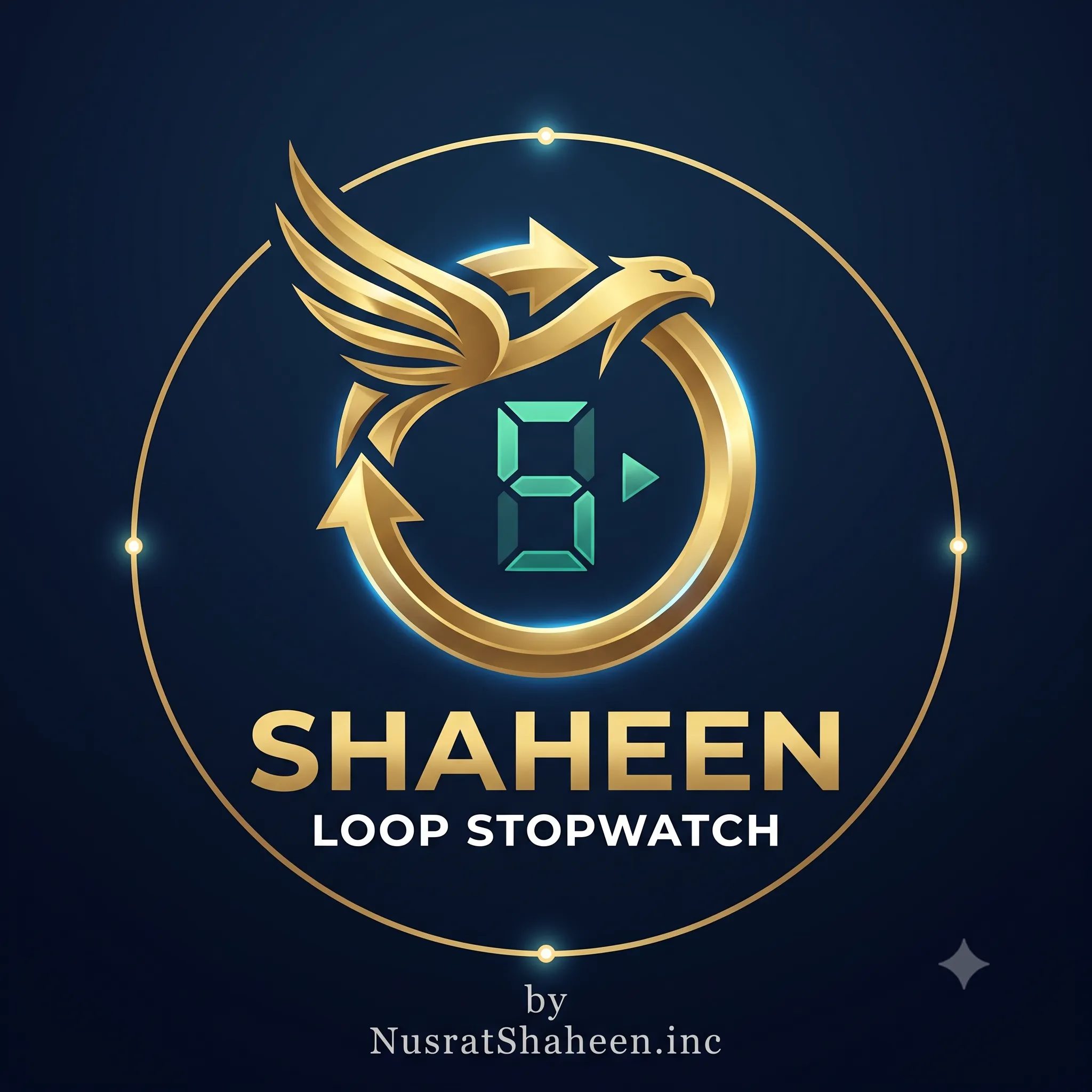Shaheen Loop Stopwatch Logo